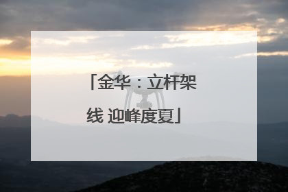 金华：立杆架线 迎峰度夏