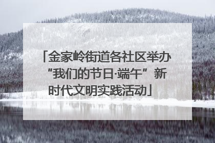 金家岭街道各社区举办“我们的节日·端午”新时代文明实践活动