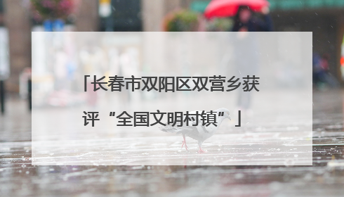 长春市双阳区双营乡获评“全国文明村镇”