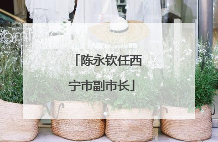 陈永钦任西宁市副市长