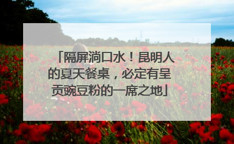隔屏淌口水！昆明人的夏天餐桌，必定有呈贡豌豆粉的一席之地