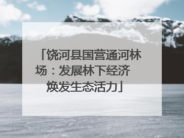 饶河县国营通河林场：发展林下经济 焕发生态活力