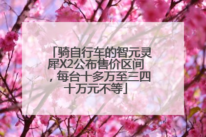 骑自行车的智元灵犀X2公布售价区间，每台十多万至三四十万元不等