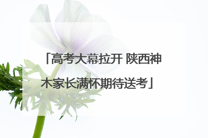 高考大幕拉开 陕西神木家长满怀期待送考