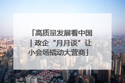 高质量发展看中国｜政企“月月谈”让小会场撬动大营商