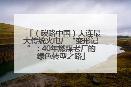 （碳路中国）大连最大传统火电厂“变形记”：40年燃煤老厂的绿色转型之路