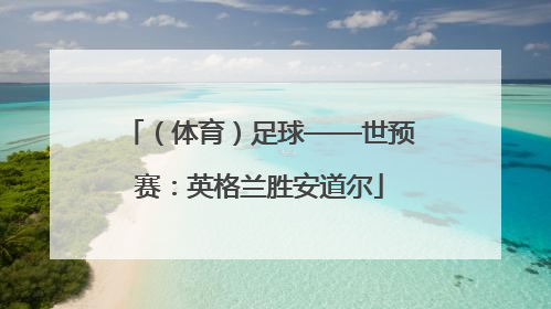 （体育）足球——世预赛：英格兰胜安道尔
