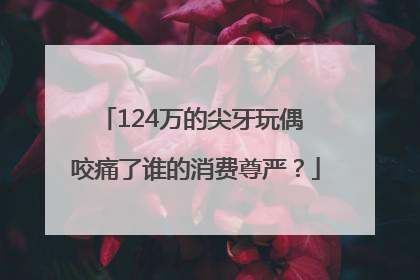 124万的尖牙玩偶 咬痛了谁的消费尊严？