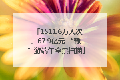 1511.6万人次、67.9亿元 “豫”游端午全景扫描