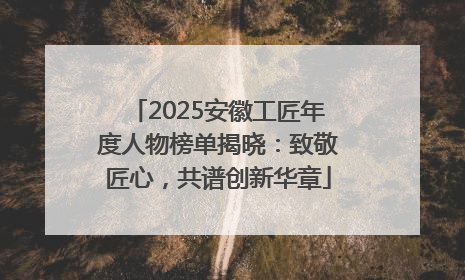 2025安徽工匠年度人物榜单揭晓：致敬匠心，共谱创新华章