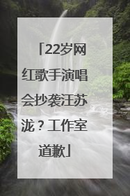 22岁网红歌手演唱会抄袭汪苏泷？工作室道歉
