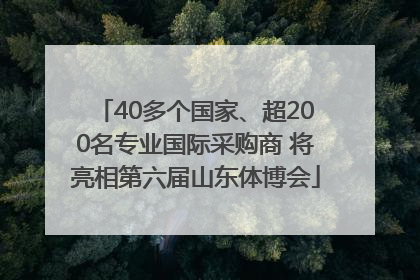 40多个国家、超200名专业国际采购商 将亮相第六届山东体博会