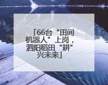 66台“田间机器人”上岗，泗阳稻田“耕”兴未来