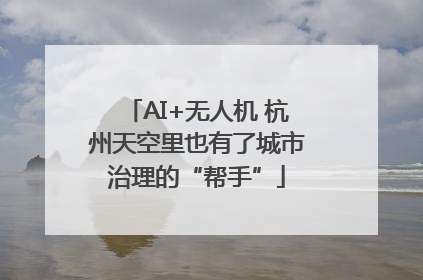 AI+无人机 杭州天空里也有了城市治理的“帮手”