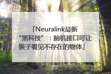 Neuralink最新“黑科技”：脑机接口可让猴子看见不存在的物体